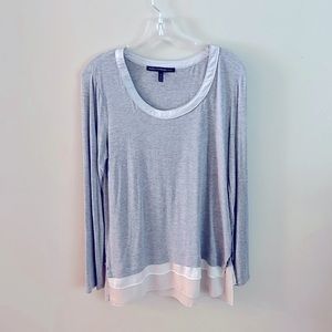 White House Black Market, Size Medium, Gray blouse